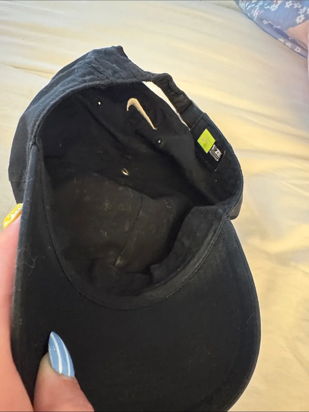 *Nike Black Hat with White 